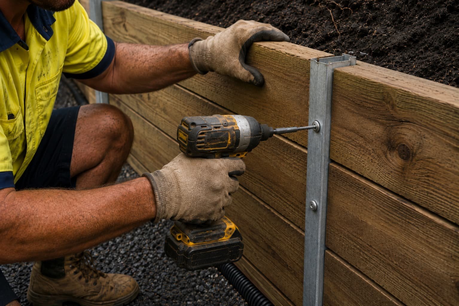 timber sleeper retaining walls